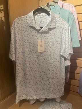 Rhoback Mens low country golf sport performance Polo